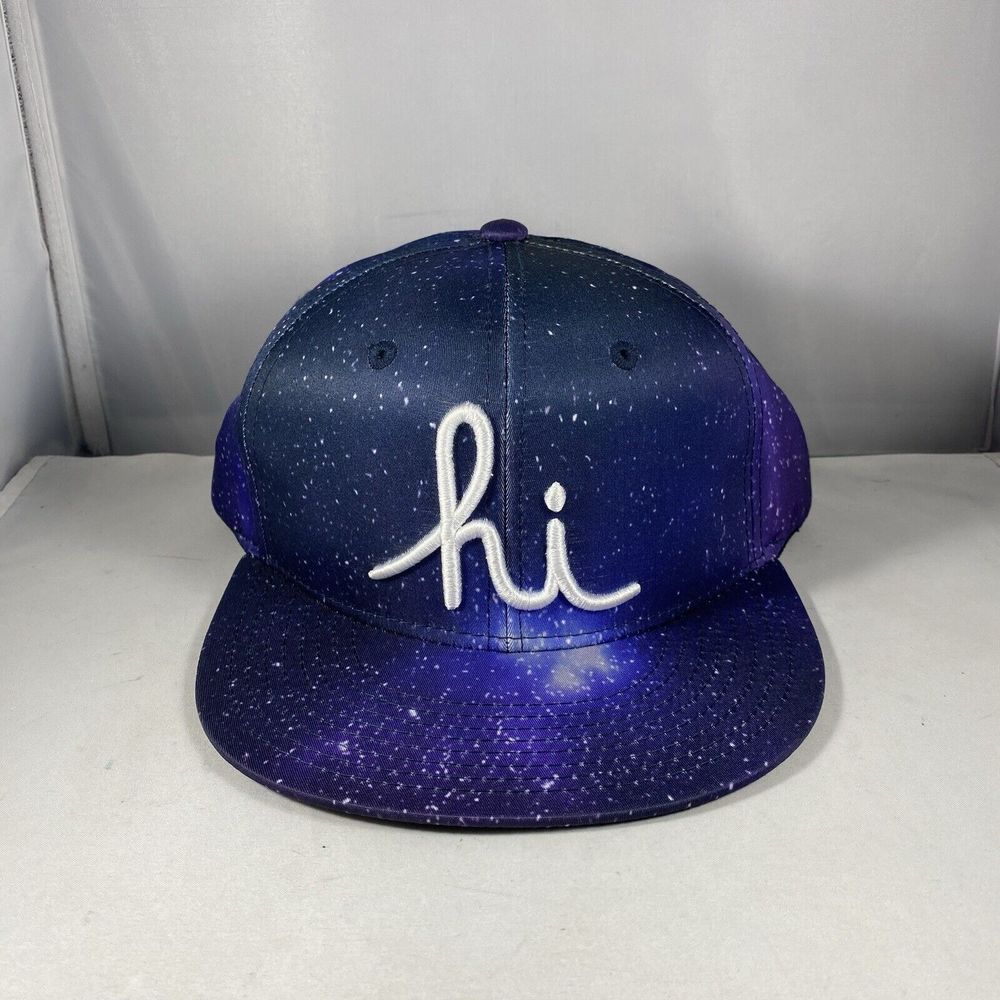 in4mation Snapback Hat Mens Galaxy Space Stars Print HI Hawaii IN4M VGUC NEW